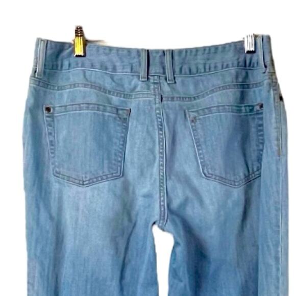 L.L. Bean Women’s Straight Leg Jeans Favorite Fit Mid Rise Light Wash Size 12 - Picture 4 of 6